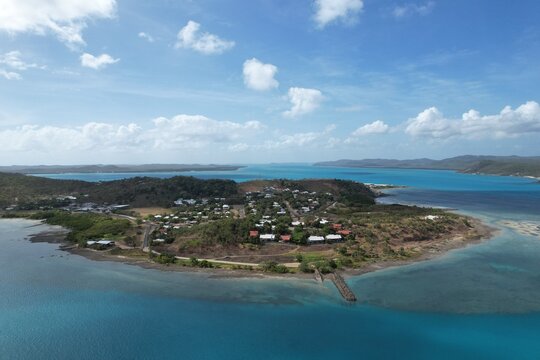 Aerial photo of Thursday Island Queensland Australia