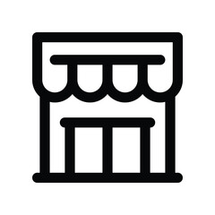 shop icon. vector line icon for your website, mobile, presentation, and logo design.