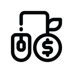 mouse icon. vector line icon for your website, mobile, presentation, and logo design.