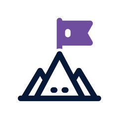 mission icon. vector dual tone icon for your website, mobile, presentation, and logo design.
