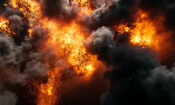 Fiery Explosion in the Sky