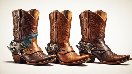 pair of female cowboy 's shoes