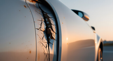 Deterioration of paint and car body