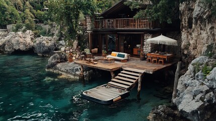 Beautiful vacation resort by the sea