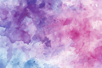 Fototapeta premium Vibrant Abstract Watercolor Background - Purple, Pink, and Blue Tones for Creative Design
