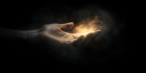 Illuminating the Darkness: Symbol of Emotional Support in a Soft Glow