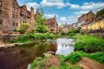 Dean village at day in Edinburgh, Scotland - UK