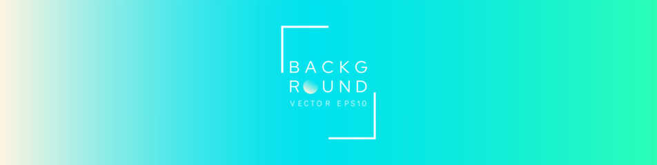 Soft cyan, light yellow sand color and greenish gradient background banner vector design