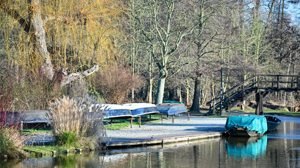Seenlandschaft am Schwielowsee im Sommer
