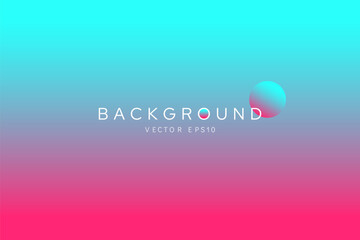 Vivid shocking pink and cyan color transition gradient background vector design