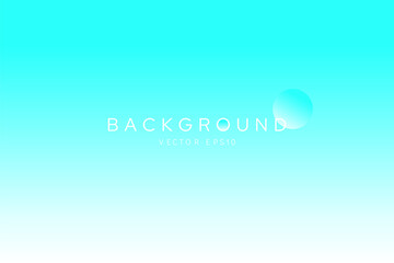 Bright aqua cyan color gradient background vector design