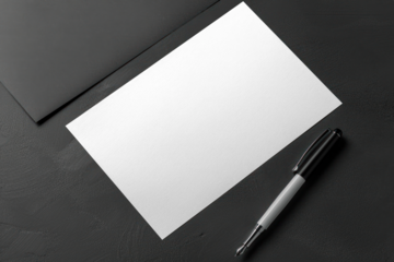 PNG flatlay invitation card mockup, transparent design
