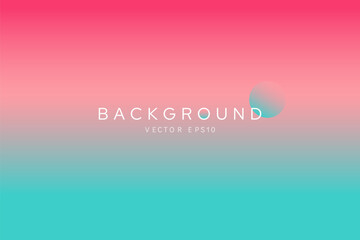Colorful greenish cyan and pink color gradient background vector design 