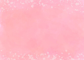 ピンク　水彩風　シンプル　絵の具　背景素材