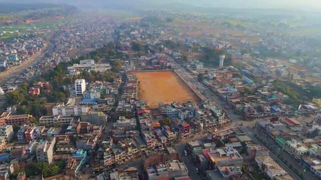 Aerial view of dang Tulsipur