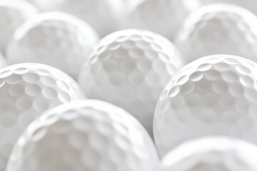 Golf ball isolated on white background 