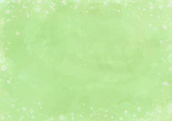 みどり　水彩風　シンプル　絵の具　背景素材