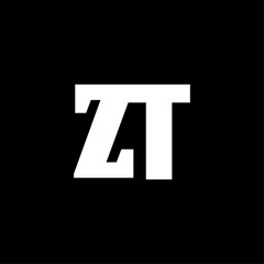 Three Letters Z A T Typographic Logo