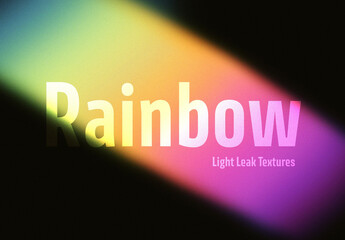Rainbow Light Leaks Textures