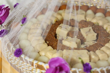 Sohan Halwa and Barfi Traditional Pakistani Sweets, Which Is Mostly used For Wedding occassion.