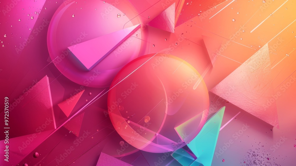 Aufkleber a visually striking abstract tech wallpaper made up of interlocking 3d shapes, including triangles, 
