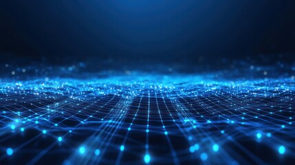Obraz premium Abstract Blue Digital Network
