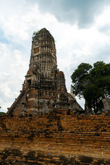 old buddhist temple in ayutthaya