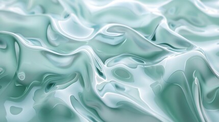 Fototapeta premium Abstract view of mint waves bathed in summer sunlight Close-up photo with clean background