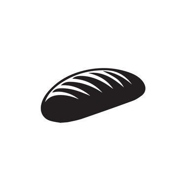 recommend clip art: Bread vector design. Bread silhouette black vector isolated on white background.