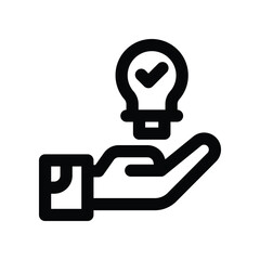 idea icon. vector line icon for your website, mobile, presentation, and logo design.