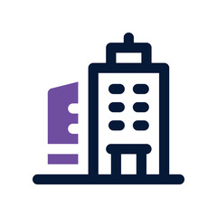 office icon. vector dual tone icon for your website, mobile, presentation, and logo design.