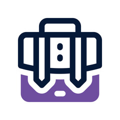 suitcase icon. vector dual tone icon for your website, mobile, presentation, and logo design.