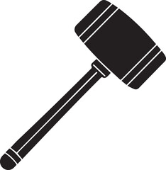 Law and justice symbol silhouette vector.