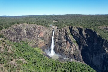 Spectacular aerial photo of Wallaman Falls Queensland Australia