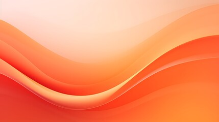 Smooth gradient waves in warm orange tones creating a calming effect.