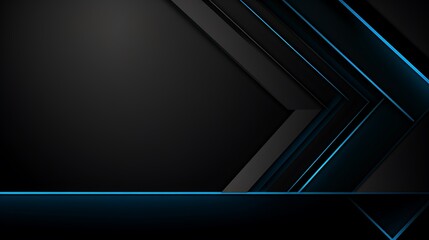 Abstract geometric design with black and blue accents.