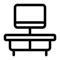 Desk monitor icon