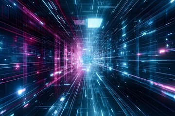 Abstract-AI generated art on a digital canvas