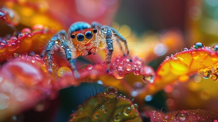 Fototapeta premium close up of a cute spider