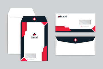 Red color envelope design