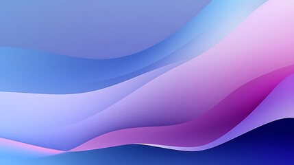 Obraz premium Abstract gradient waves in soothing blue and purple hues.