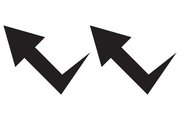 Arrow icon set . Arrow vector collection. Modern simple arrows. Vector illustration.