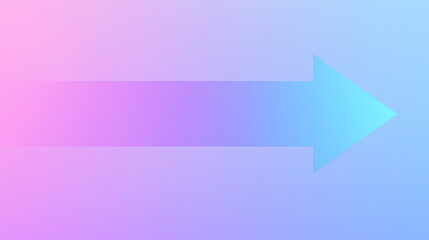 Right Arrow Logo. Light Blue and Purple Gradient Geometric