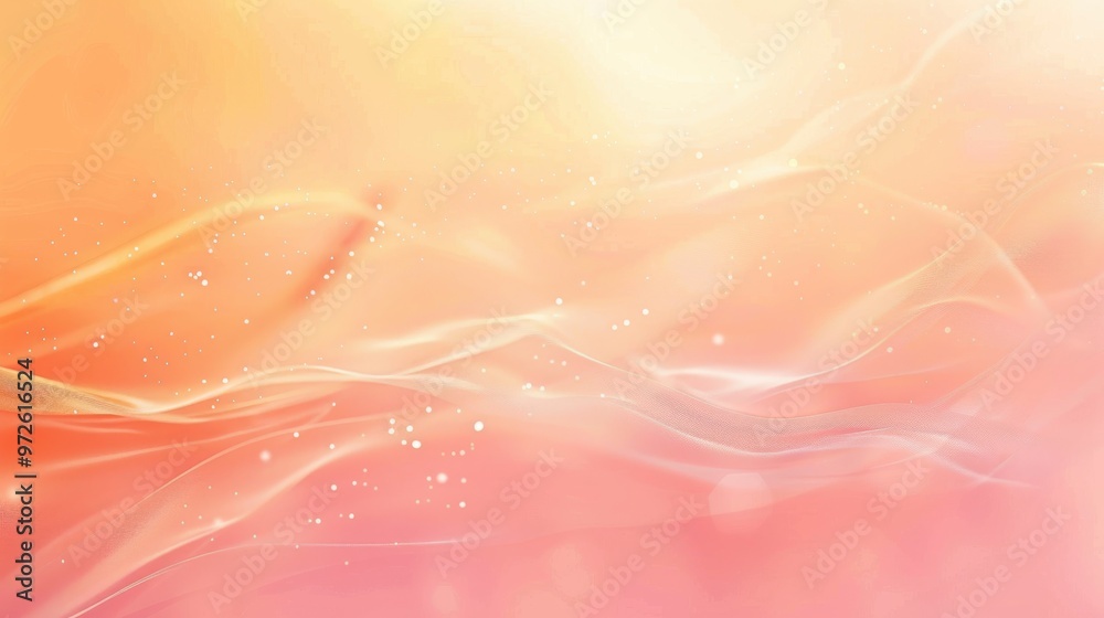 Aufkleber a bright orange background with a wavy line in the middle