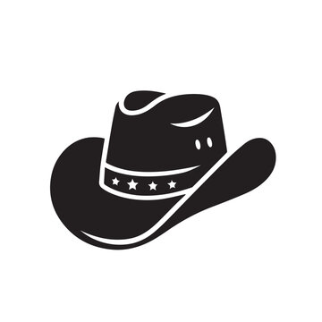 recommend clip art: Cowboy hat silhouette. Hat illustration. Hat logo, icon vector design.