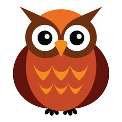 Owl Silhouette Vector Illustration.