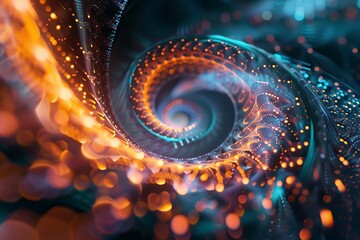 Intricate vector swirls creating a mesmerizing and harmonious visual symphony, presented in breathtaking