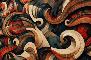 Precision-crafted vector patterns forming an intricate and captivating visual tapestry, displayed in high-definition