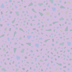 Venetian Terrazzo Abstract Pattern. Stone Terrazzo Irregular Print. Blue Marble Glass Background. Terrazzo Green Marble Pattern. Mosaic Home Granite Texture. Vector Seamless Ceramic Design. Green Art