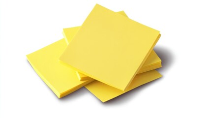 High-Quality PNG Clipart of Yellow Sticky Note with Transparent Background